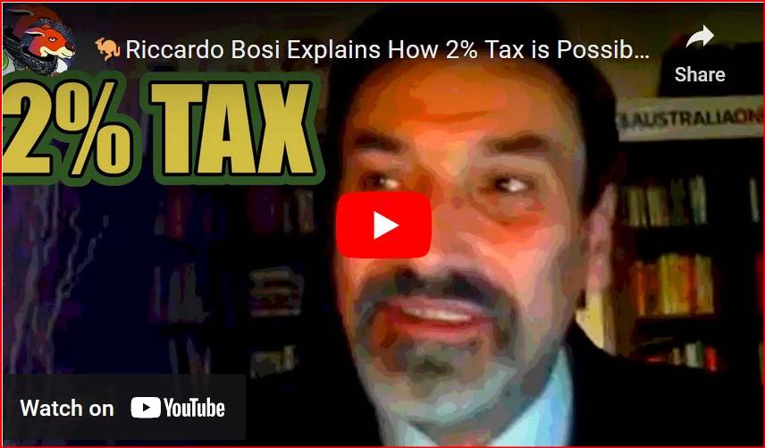 Riccardo Bosi Explains How 2% Tax is Possible