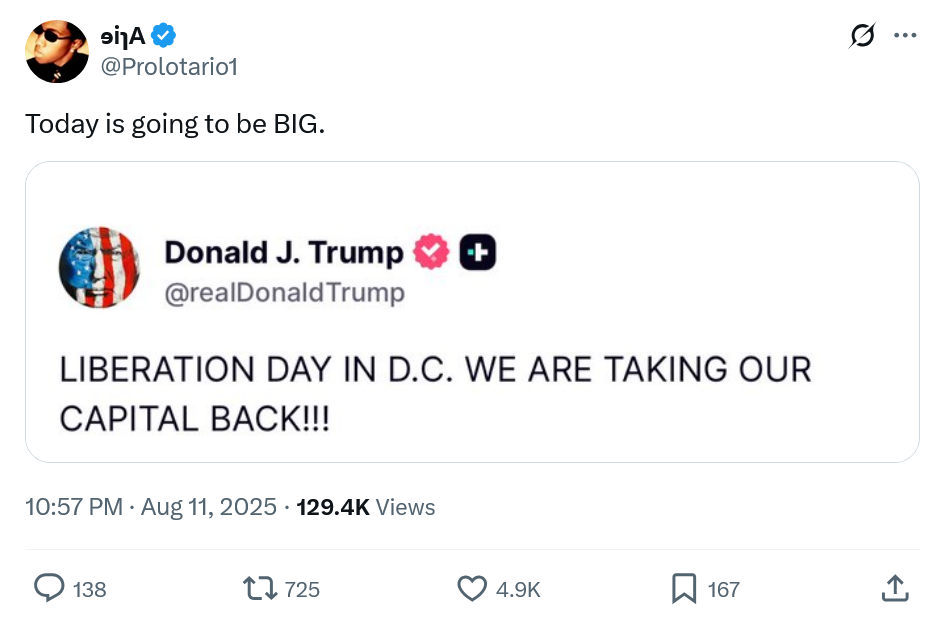 Screenshot 2025-08-12 at 23-02-25 (3) ɘiɿA on X Today is going to be BIG. https __t.co_1tOrvB87PI _ X